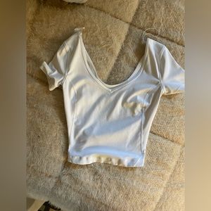 White Lululemon Align shirt